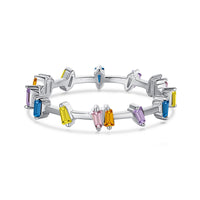 [Solara Jewelry]Unique Trapezoid Cut Daily Ring