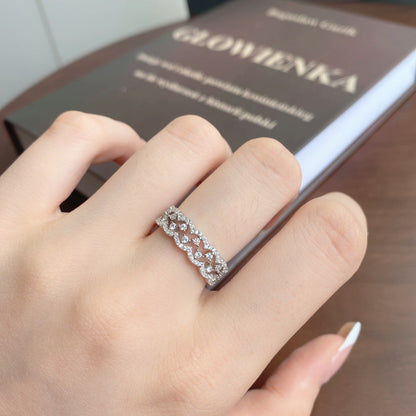 [Solara Jewelry]Elegant Resplendent Round Shape Party Ring
