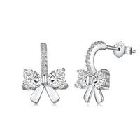 [Solara Jewelry]Exquisite Earrings With Heart-Shaped Bow Design
