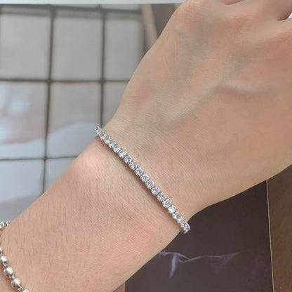 [Solara Jewelry]Sparkling Round Cut Daily Bracelet