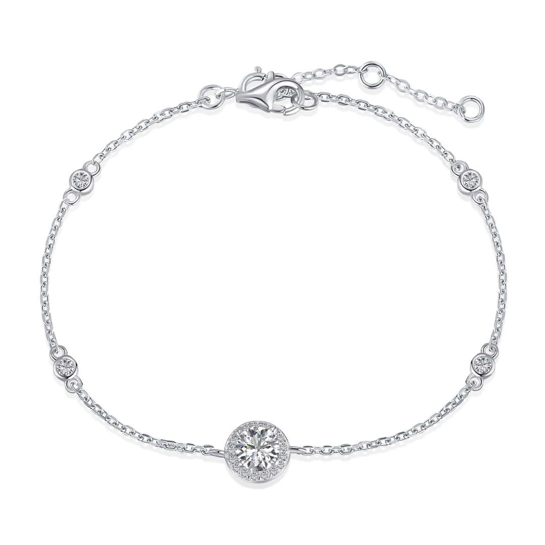 [Solara Jewelry]Dazzling Round Cut Shape Bracelet