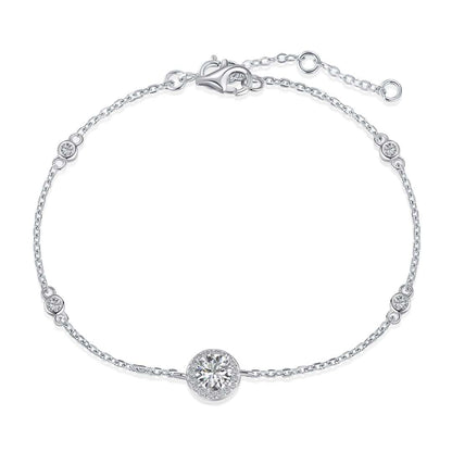 [Solara Jewelry]Dazzling Round Cut Shape Bracelet