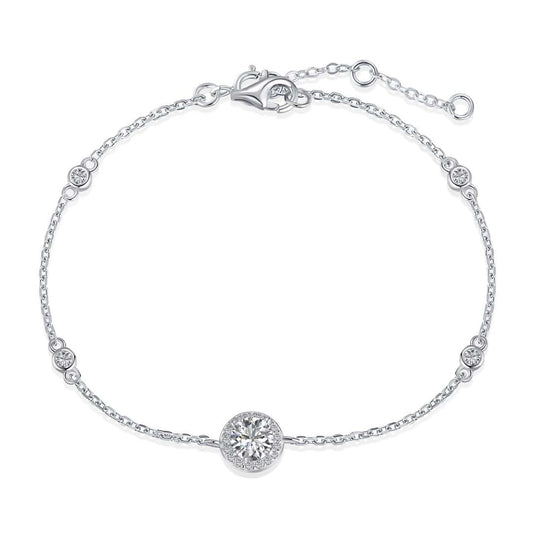 [Solara Jewelry]Dazzling Round Cut Shape Bracelet
