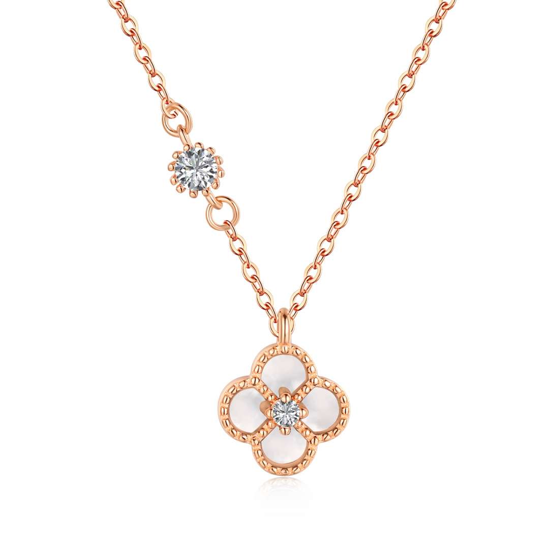 [Solara Jewelry]Delicate Flower Shape Necklace