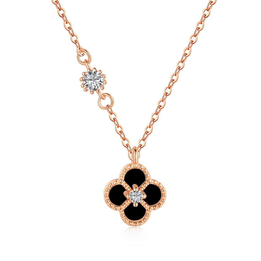 [Solara Jewelry]Delicate Flower Shape Necklace