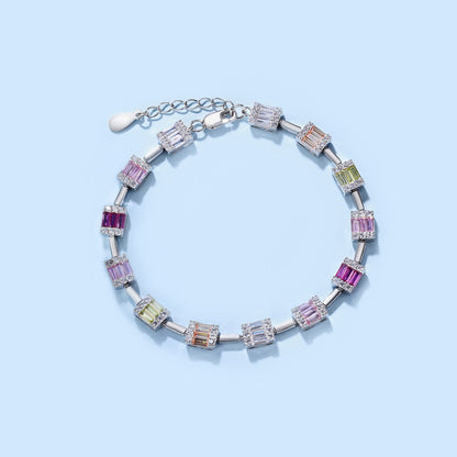 [Solara Jewelry]Dainty Charming Emerald Cut Daily Bracelet