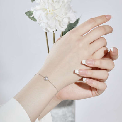 [Solara Jewelry]Heart-Shaped Gentle and Versatile Bracelet