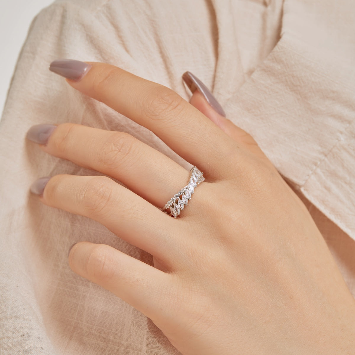 [Solara Jewelry]Unique Colorful Marquise Cut Daily Ring