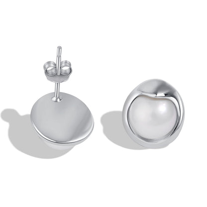 [Solara Jewelry]Dainty Bread Pearl Earrings