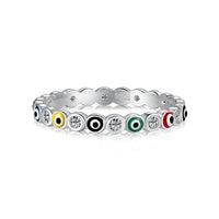 [Solara Jewelry]Sparkling Vibrant Round Shape Daily Ring