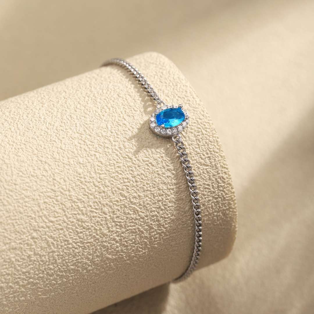 [Solara Jewelry]Exquisite Oval Shape Bracelet