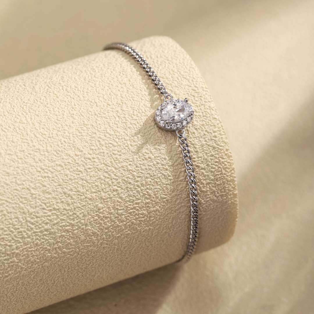 [Solara Jewelry]Exquisite Oval Shape Bracelet