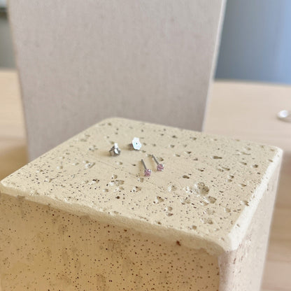 [Solara Jewelry]Delicate Solitaire Earrings