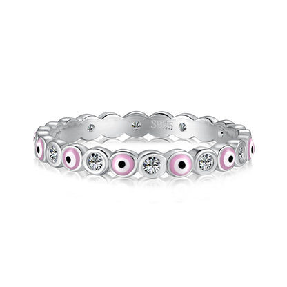 [Solara Jewelry]Sparkling Vibrant Round Shape Daily Ring