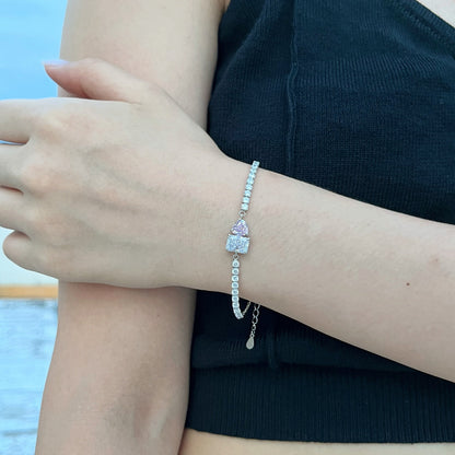[Solara Jewelry]Dazzling Unique Multi Shape Lover Bracelet