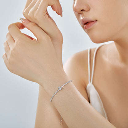 [Solara Jewelry]0.75 Carat Exquisite Oval Cut Daily Bracelet