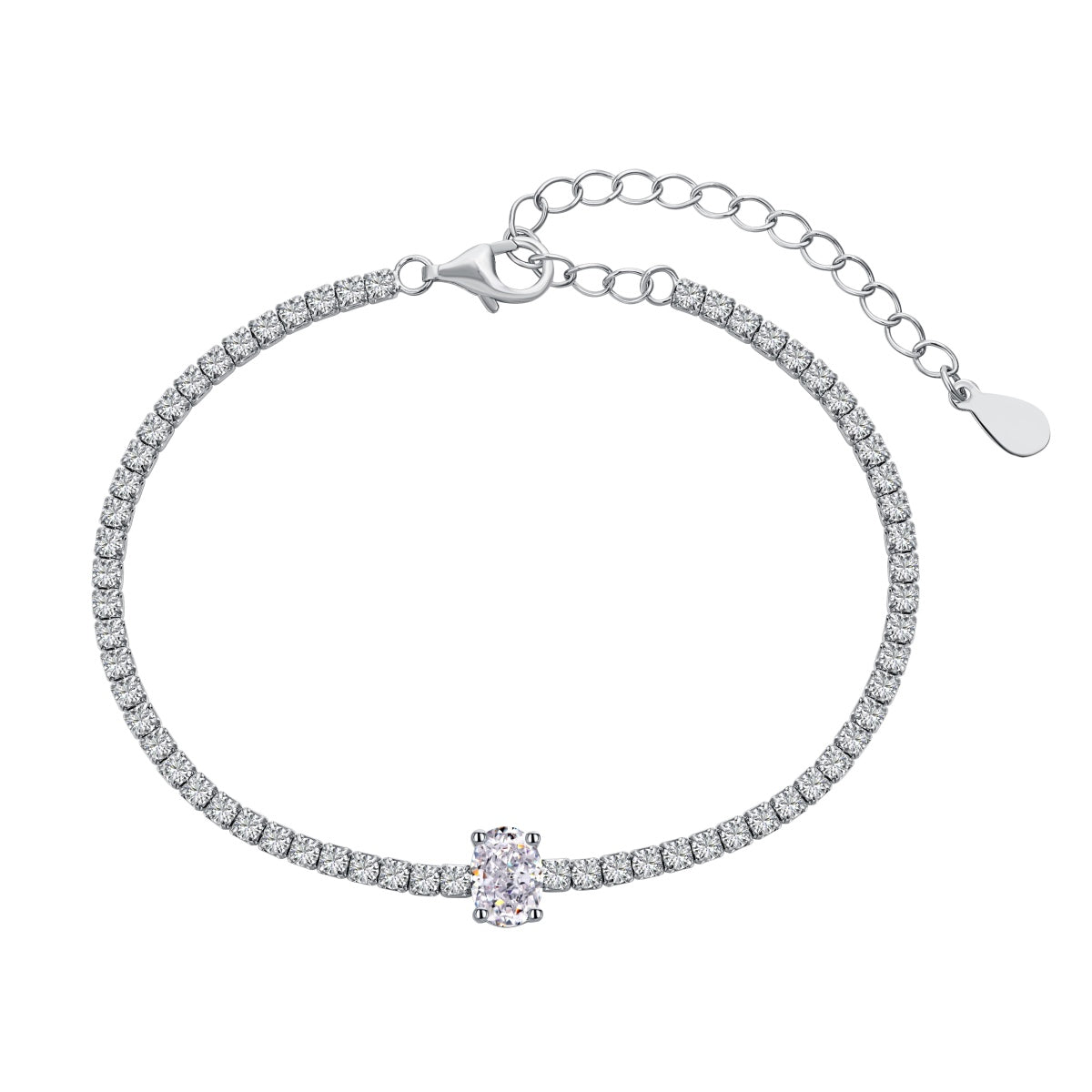 [Solara Jewelry]0.75 Carat Exquisite Oval Cut Daily Bracelet