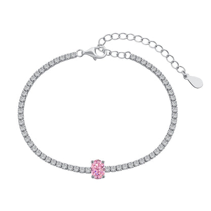 [Solara Jewelry]0.75 Carat Exquisite Oval Cut Daily Bracelet