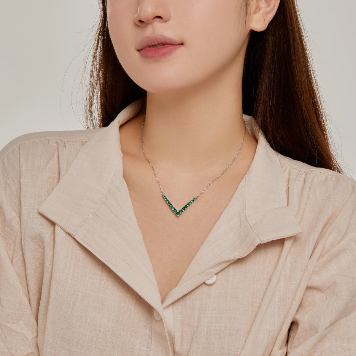 [Solara Jewelry]Ornate Round Cut Necklace