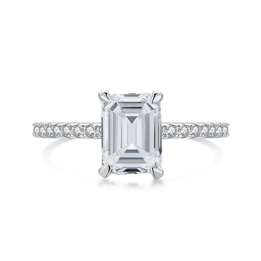 [Solara Jewelry]2.0 Carat Scintillating Ornate Radiant Cut Party Ring