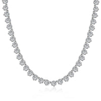 [Solara Jewelry]Ornate Heart Cut Tennis Necklace