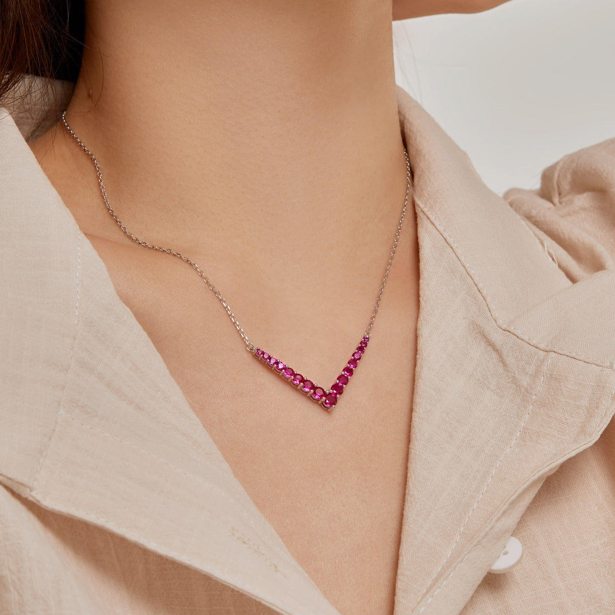 [Solara Jewelry]Ornate Round Cut Necklace