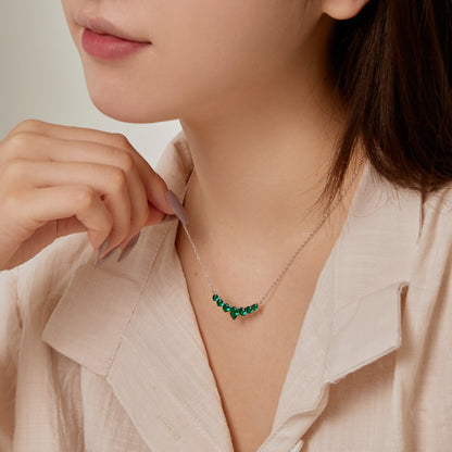 [Solara Jewelry]Dainty Colorful Heart Necklace
