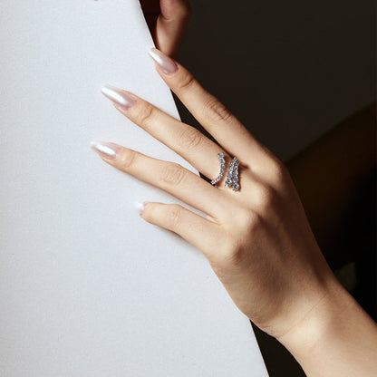 [Solara Jewelry]Unique Vivid Snake Shape Daily Ring
