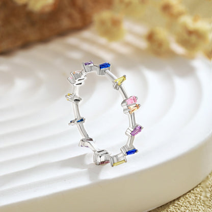 [Solara Jewelry]Unique Trapezoid Cut Daily Ring
