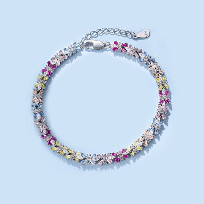 [Solara Jewelry]Radiant Colorful Emerald Cut Party Bracelet