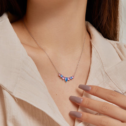 [Solara Jewelry]Dainty Colorful Heart Necklace