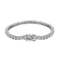 [Solara Jewelry]Luxurious Ornate Round Cut Tennis Bracelet