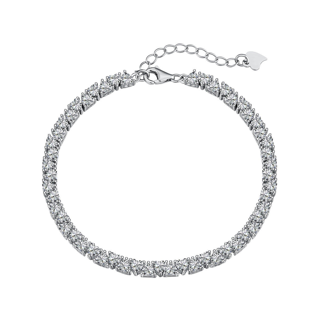 [Solara Jewelry]Dazzling Romantic Heart Shape Lover Bracelet