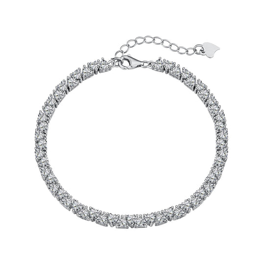[Solara Jewelry]Dazzling Romantic Heart Shape Lover Bracelet