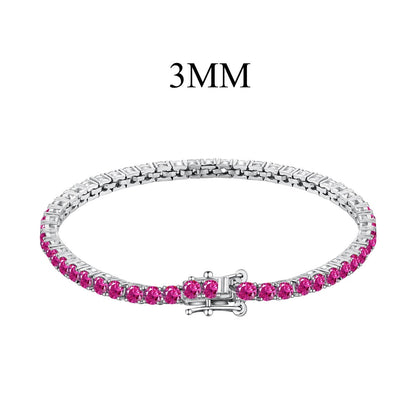 [Solara Jewelry]Radiant Colorful Round Cut Party Bracelet