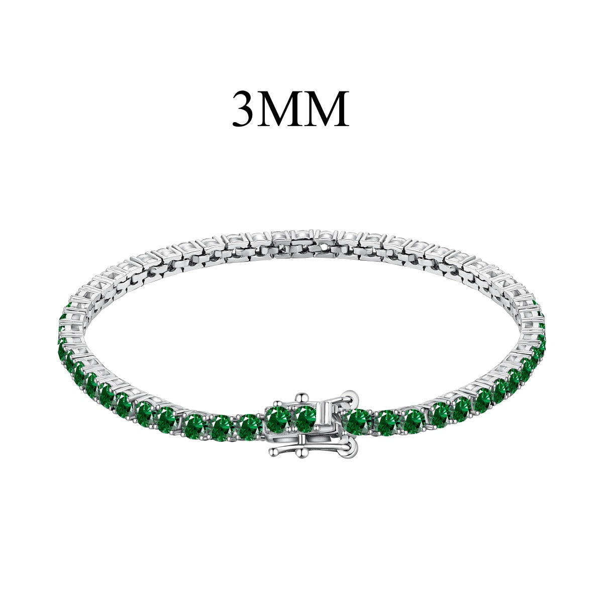 [Solara Jewelry]Radiant Colorful Round Cut Party Bracelet