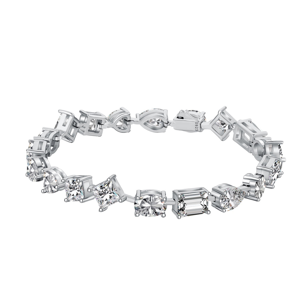 [Solara Jewelry]Unique Exquisite Multi Cut Daily Bracelet
