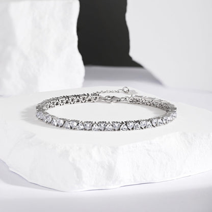 [Solara Jewelry]Dazzling Romantic Heart Shape Lover Bracelet