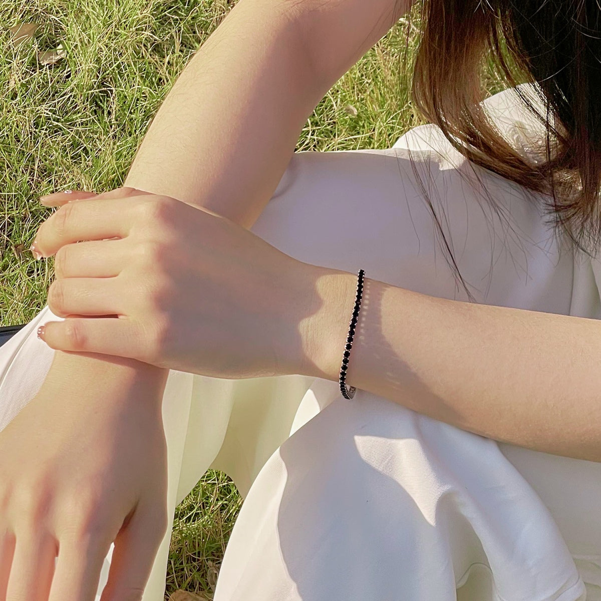 [Solara Jewelry]Radiant Colorful Round Cut Party Bracelet