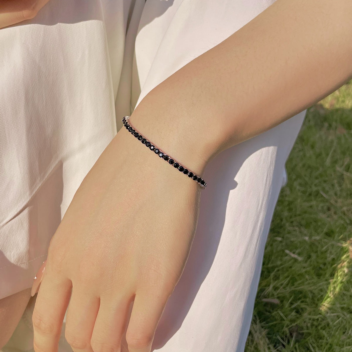 [Solara Jewelry]Radiant Colorful Round Cut Party Bracelet