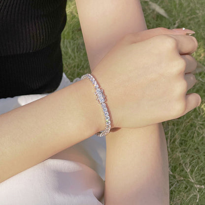 [Solara Jewelry]Radiant Colorful Round Cut Party Bracelet