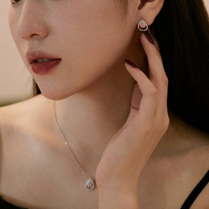[Solara Jewelry]Sparkling Delicate Water Drop Shape Daily Earrings