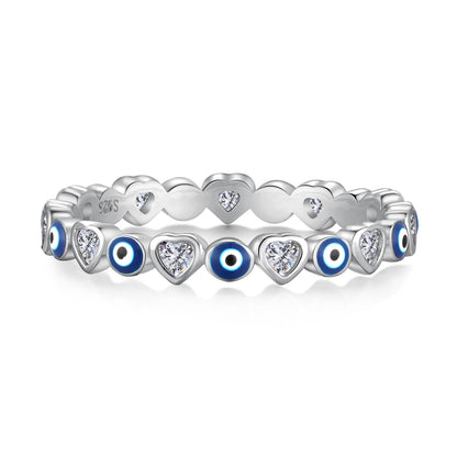 [Solara Jewelry]Radiant Colorful Round Shape Daily Ring