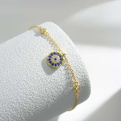 [Solara Jewelry]Devil's Eye Round Shape Bracelet