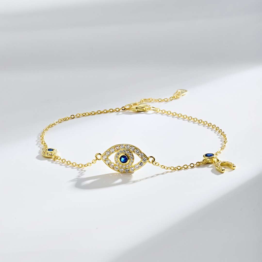 [Solara Jewelry]Dainty Eye Shape Necklace