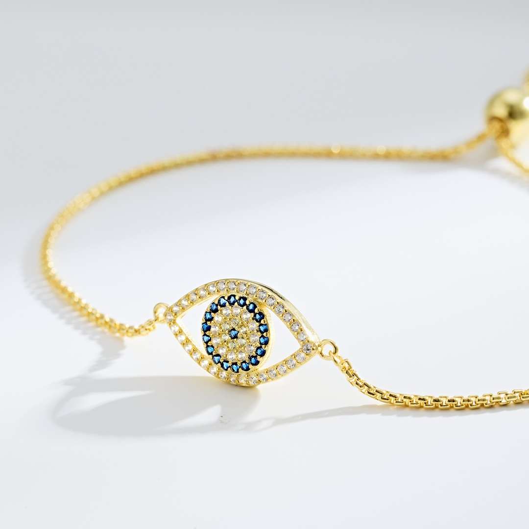 [Solara Jewelry]Dazzling Eye Shape Necklace