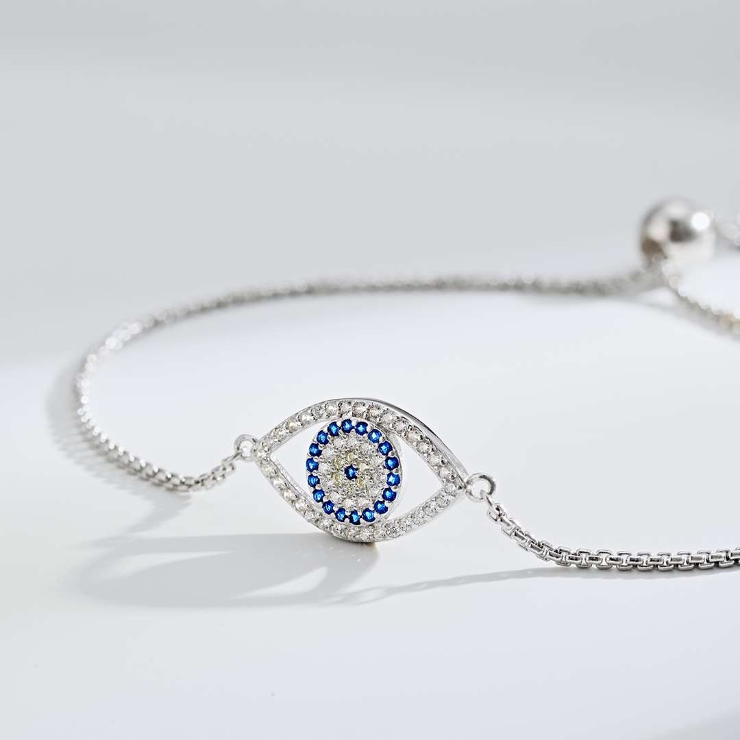 [Solara Jewelry]Dazzling Eye Shape Necklace