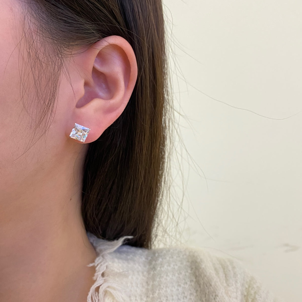 [Solara Jewelry]Ornate Square Shape Earrings