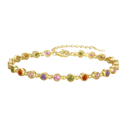 [Solara Jewelry]Sparkling Exquisite Round Cut Party Bracelet