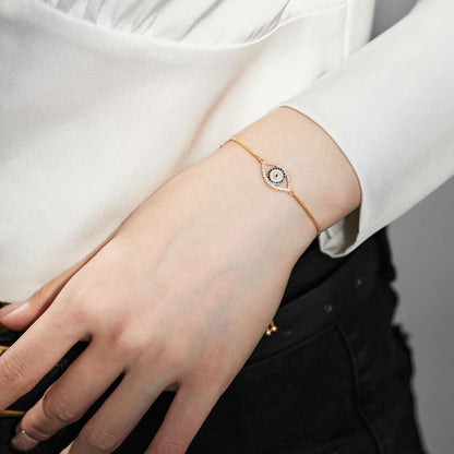 [Solara Jewelry]Dazzling Eye Shape Necklace